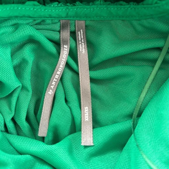 Xxs/Xs Anthropologie green dress - Picture 5 of 7